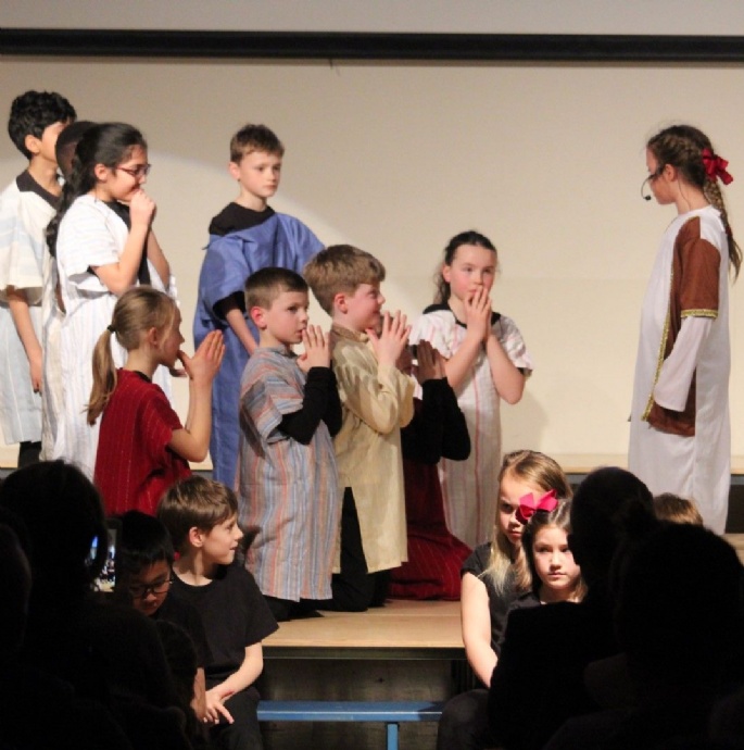 News » The Easter Story Performed Movingly By Juniors 3 and 4